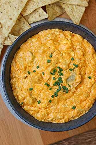 Buffalo Artichoke Dip (Vegetarian Buffalo Dip)