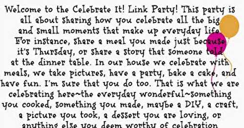 Celebrate It! Blog Link Party!