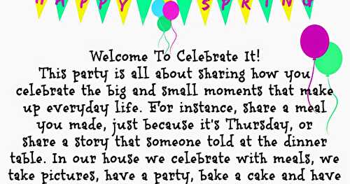 Celebrate It! Blog Party!!