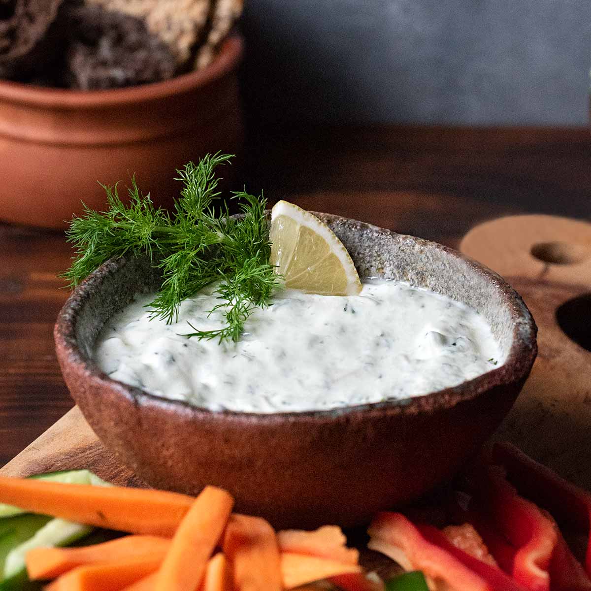 Greek Yogurt Dip for Veggies, Chips and more