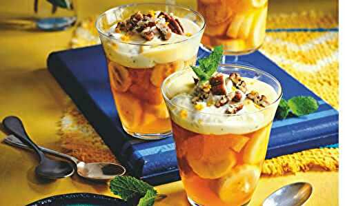 Jelly and Banana Trifles