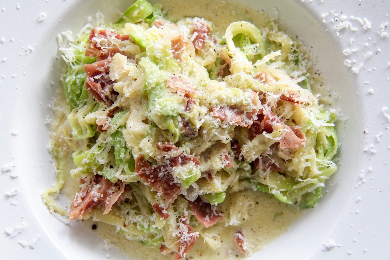 Spaghetti Carbonara with Leeks