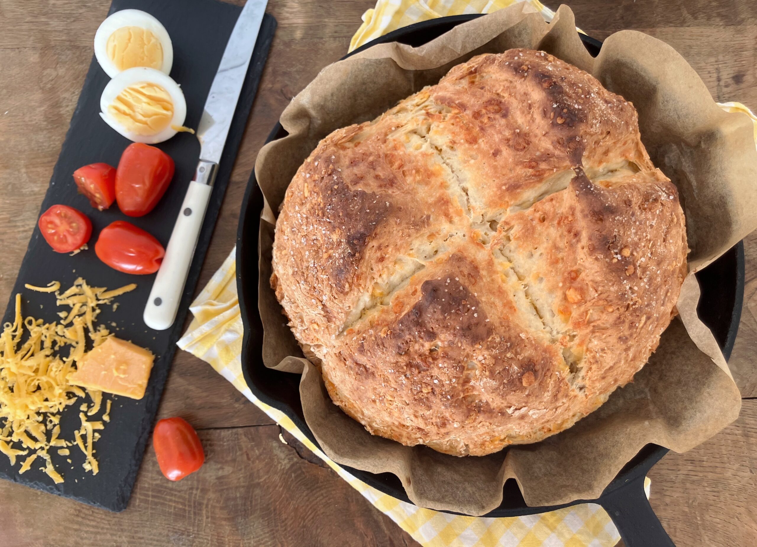 Spelt Cheddar Soda Bread