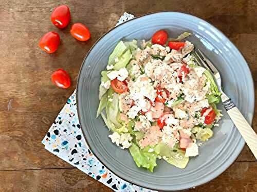 Tangy Feta Cheese Salad with Rose Marie Dressing