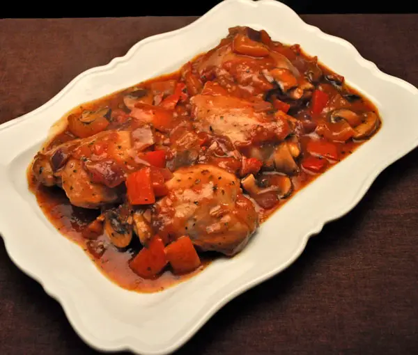 Chicken Thighs Cacciatore; Barcelona & Gaudi