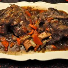 Lamb Shanks, Osso Buco Style, Slow Cooker