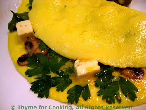 Parsley and Mushroom Omelet, Euphemistically Speaking.