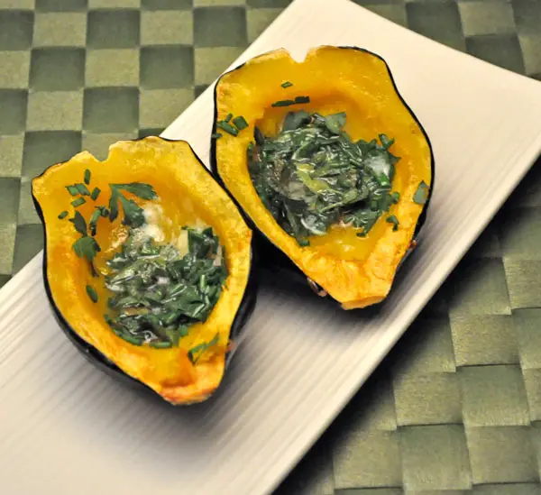 Roasted Acorn Squash with Fresh Herbs; last bike ride