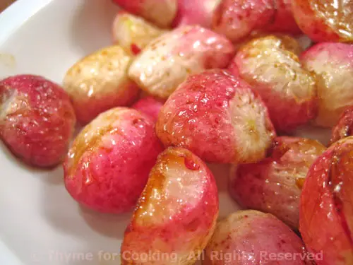 Roasted Radishes; disappearing dog and the update