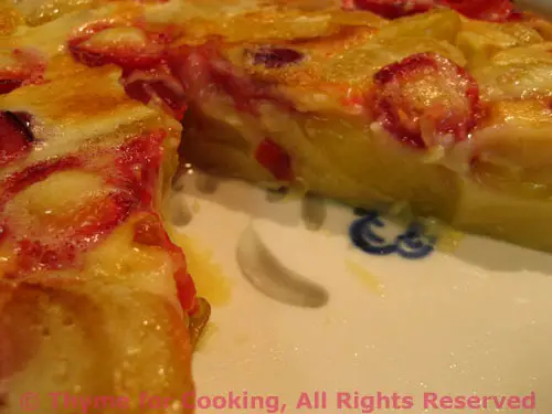 Stone-Fruit Clafoutis; Our house is a very, very, very.....?