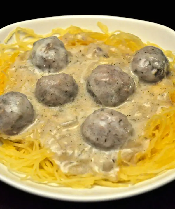 Swedish Meatballs on Spaghetti Squash, the update