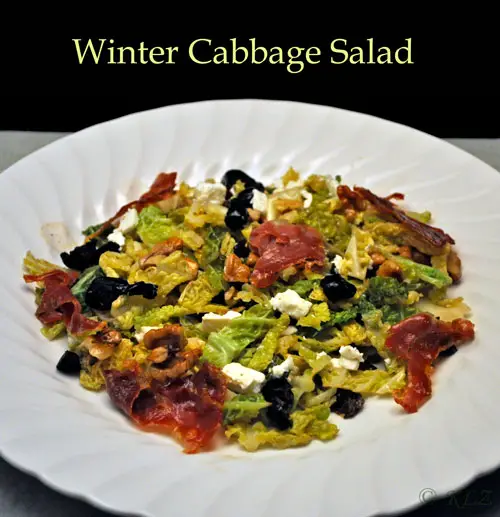 Winter Cabbage Salad; proper way to buy firewood