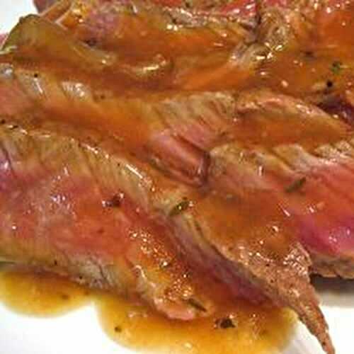 Sirloin Steak with Madeira Sauce