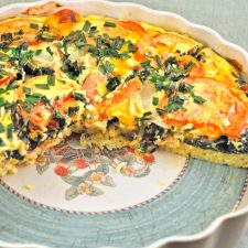 Chard & Tomato Quiche