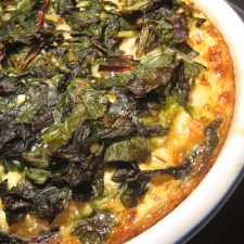 Chicken, Chard, & Mushroom Quiche