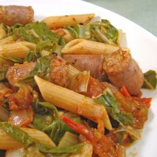 Pasta with Sausage & Chard