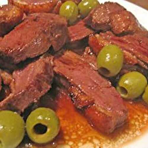 Duck Breast with Olives