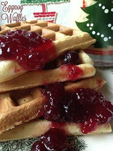 Holiday Eggnog Waffles