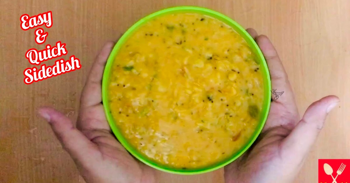 Dal Sabzi - Easy sidedish for Roti / Chapathi 