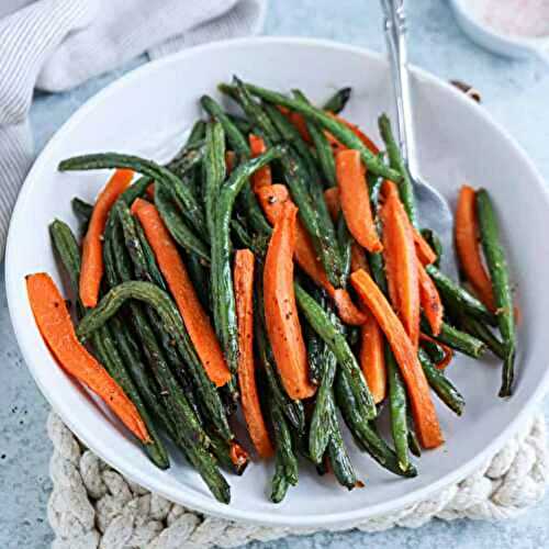 Roasted Carrots and Green Beans