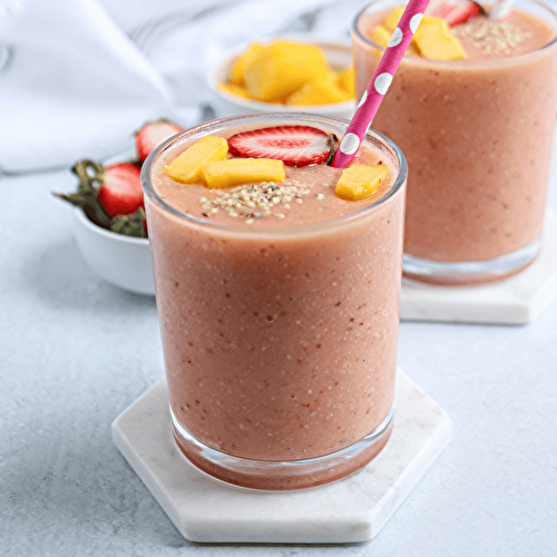 Mango Strawberry Banana Smoothie