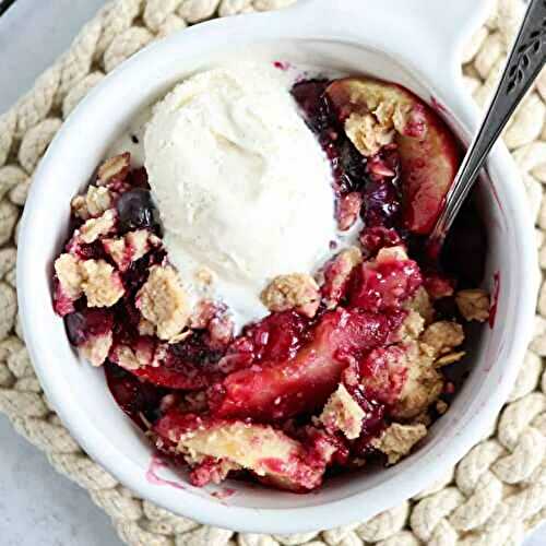 Apple Blueberry Crumble