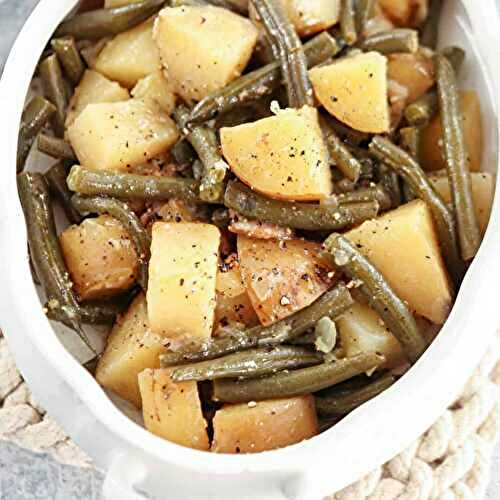 Slow Cooker Green Beans and Potatoes