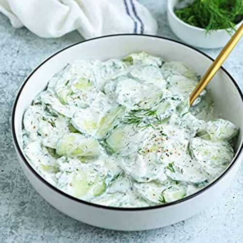 Mizeria (Polish Cucumber Salad)