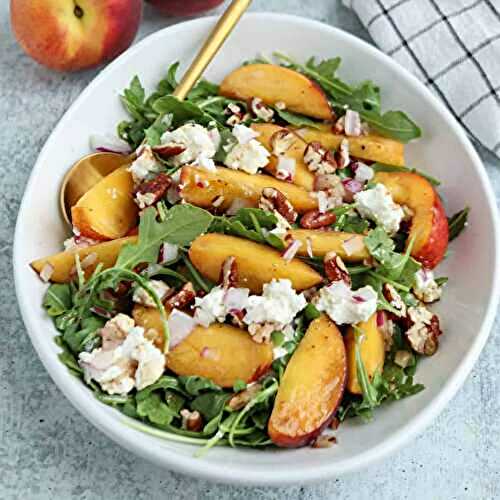 Peach Arugula Salad