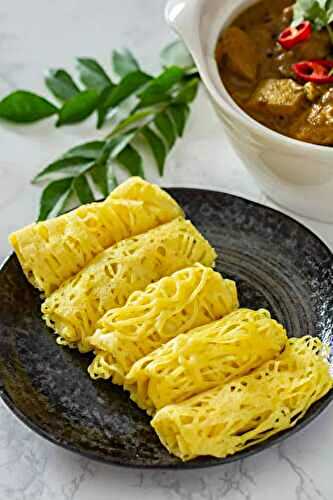 Malaysian Roti Jala (Lace Pancakes | Net Crepes)