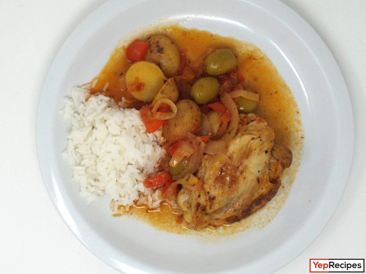 Fricase de pollo (Cuban Chicken Fricassee)