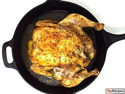 Cast-Iron Salt and Pepper Roasted Chicken