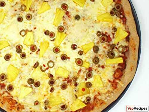 Zesty Pineapple and Green Olive Pizza