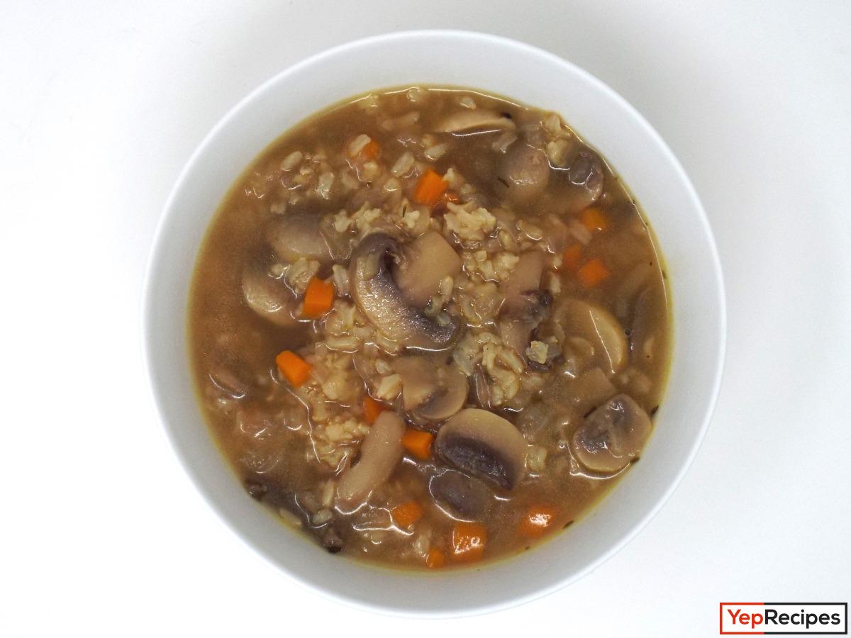 Mushroom and Brown Rice Soup