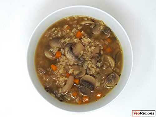 Mushroom and Brown Rice Soup