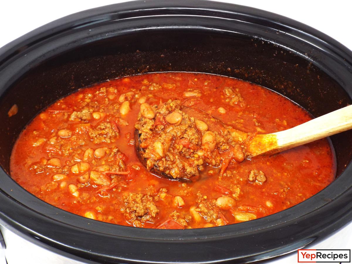 Slow Cooker Ground Beef Chili