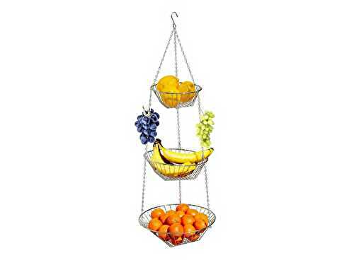 DecoBros 3-Tier Hanging Fruit Basket