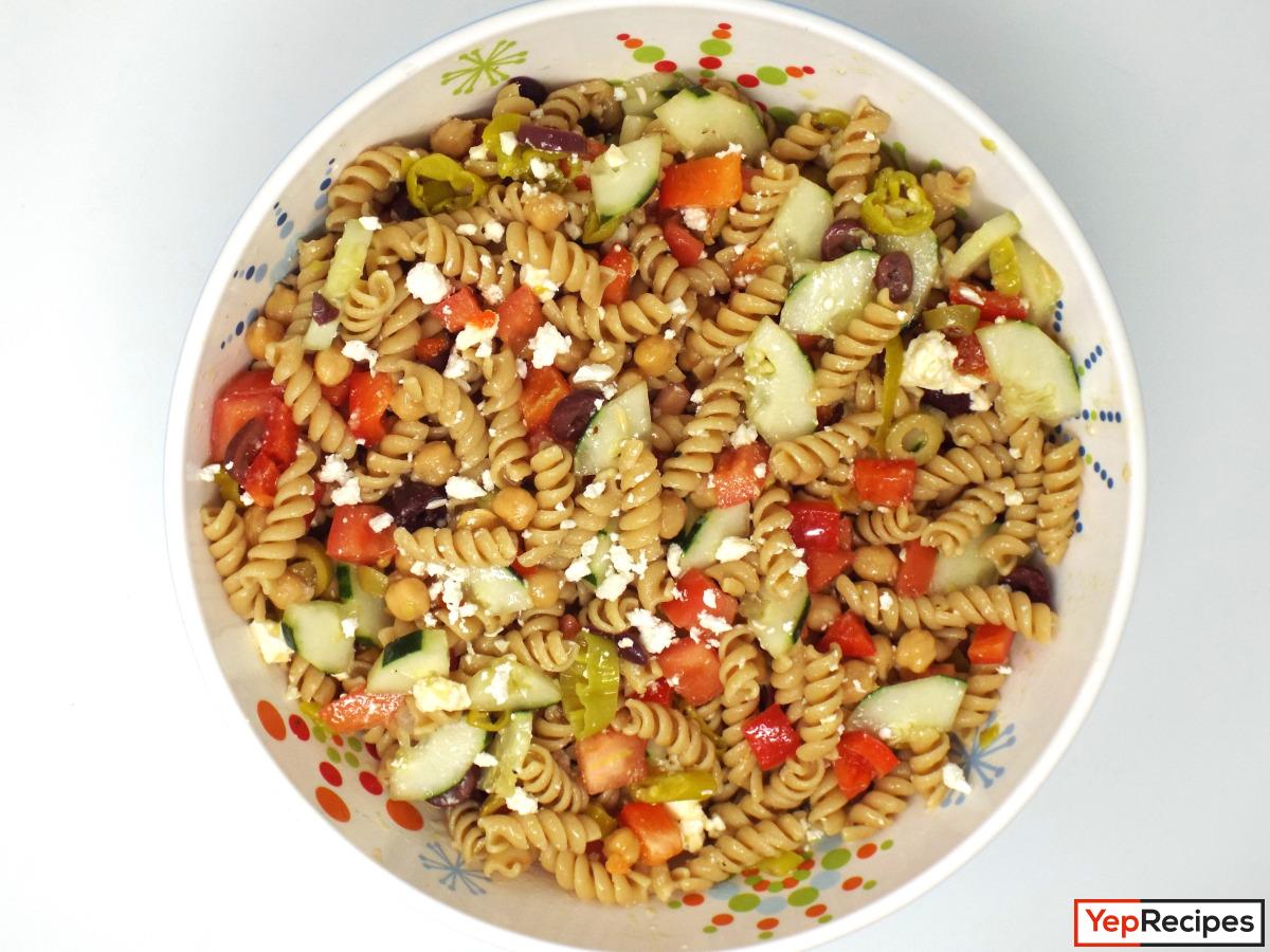 Mediterranean Chickpea Pasta Salad