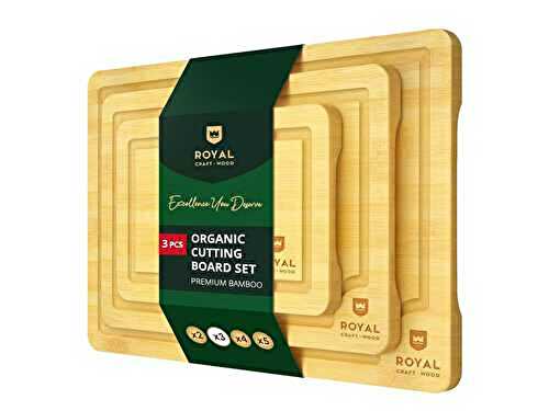 Royal Bamboo Cutting Board Set