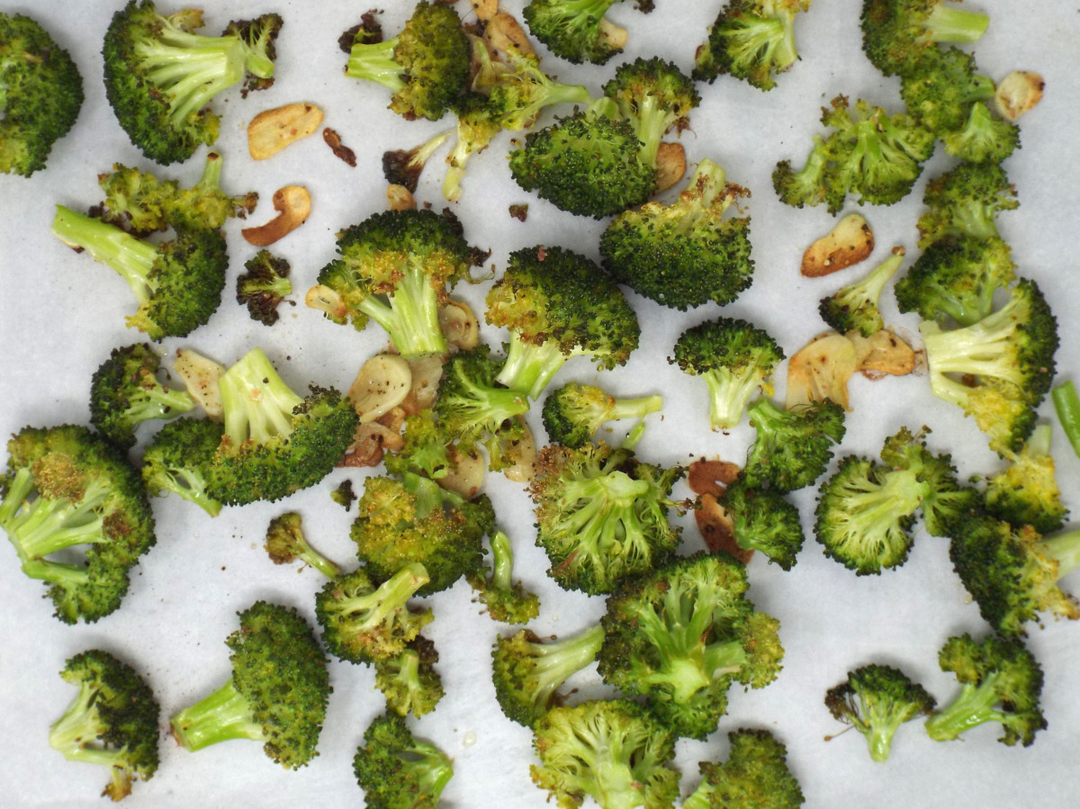 Oven Roasted Broccoli and Garlic