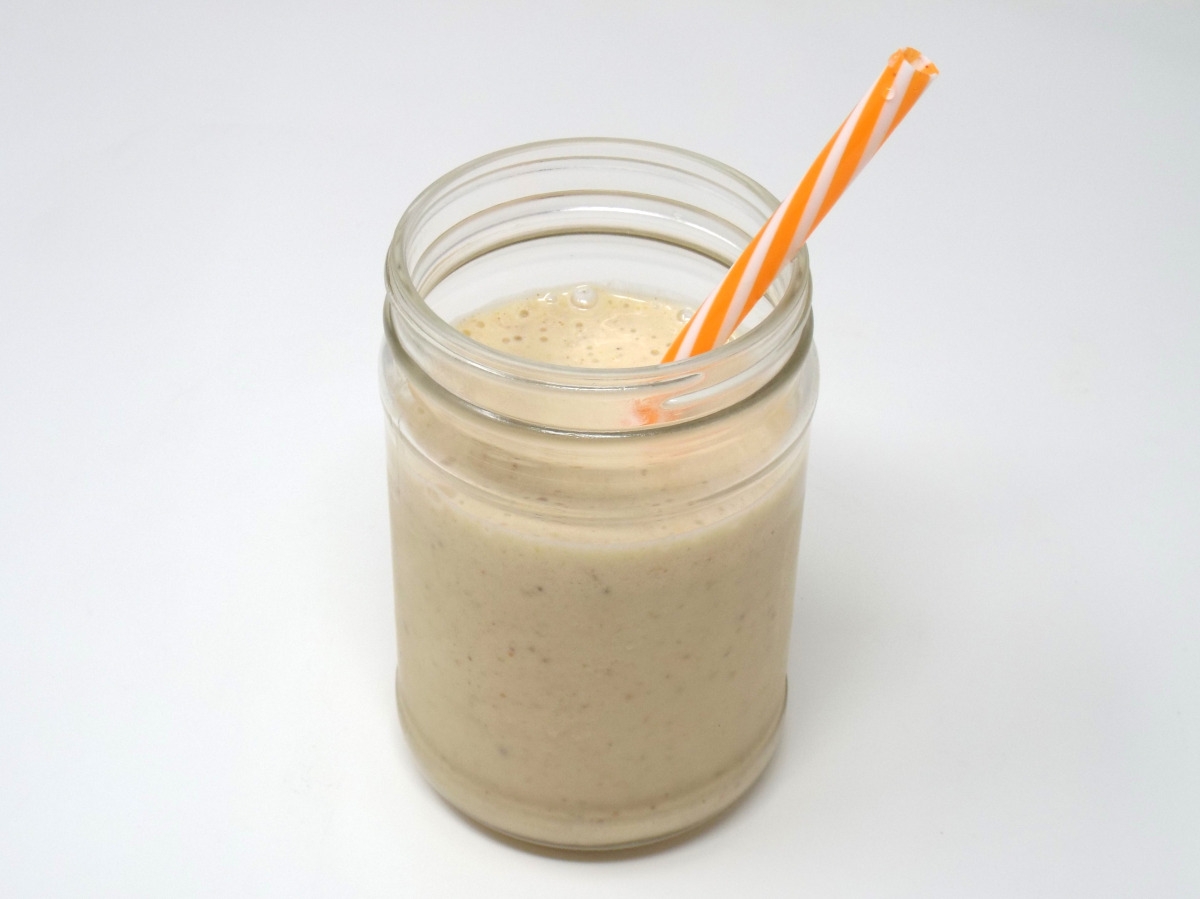 No Ice Cream Peanut Butter and Banana Milkshake