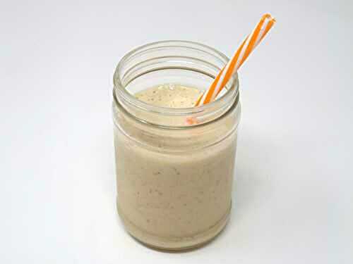 No Ice Cream Peanut Butter and Banana Milkshake