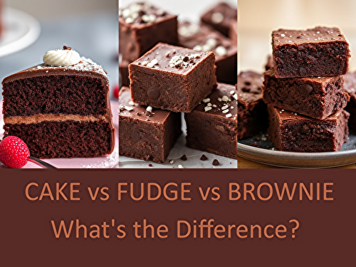 Cake, Fudge, and Brownies: What's the Difference?