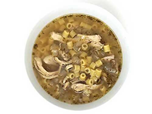 Chicken Ditalini Soup with Lemon and Herbs