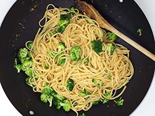 Miso Linguini and Broccoli