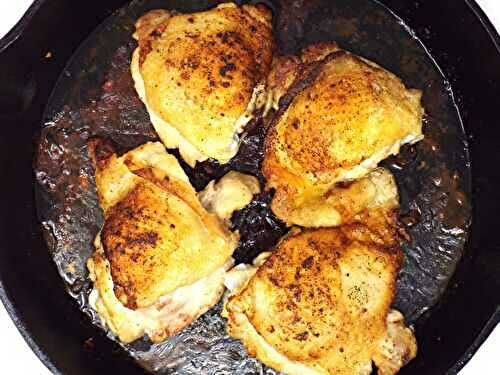 Crispy Cast-Iron Chicken Thighs