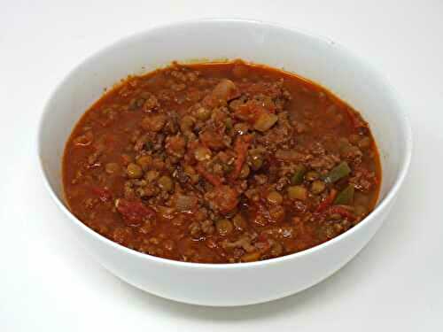 Ground Beef and Lentil Chili