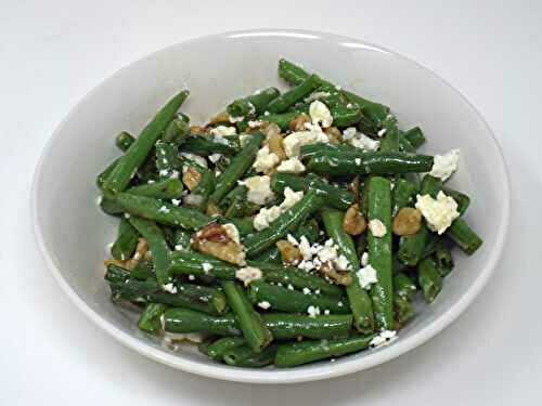 Green Bean and Walnut Salad with Feta Cheese