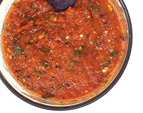 Oven Roasted Tomato Salsa