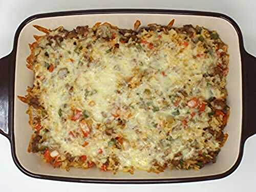 Spicy Pork and Pepper Casserole with Jasmine Rice